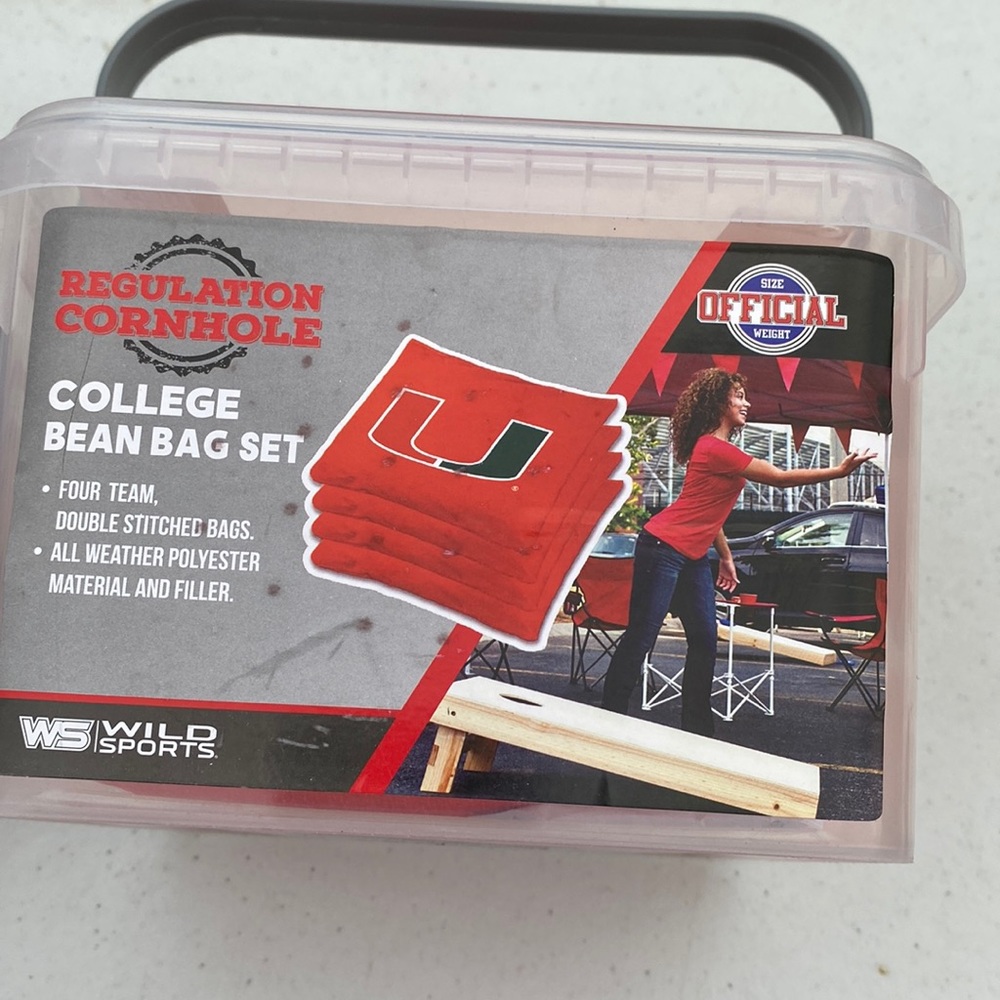 Bean bag set(University of Miami)